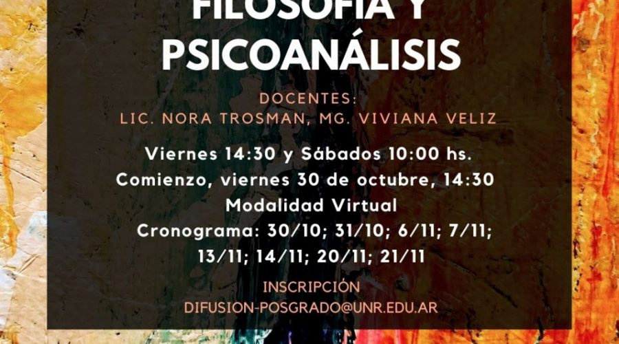 Seminario acreditable de posgrado: Filosofía y Psicoanálisis