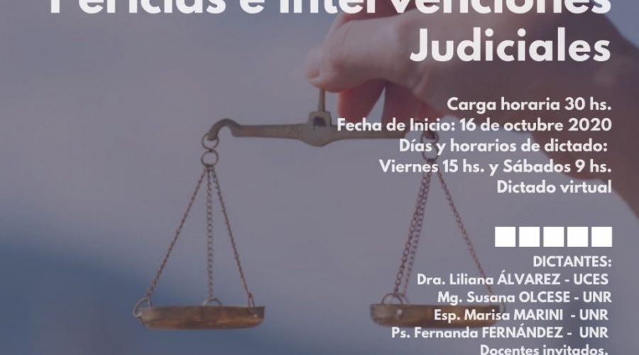 Seminario acreditable de posgrado: Pericias e Intervenciones Judiciales