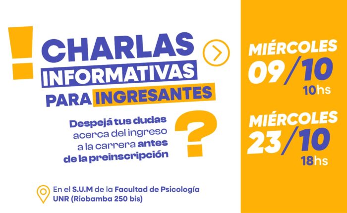 Preinscripción a Psicología y al Profesorado de Psicología.