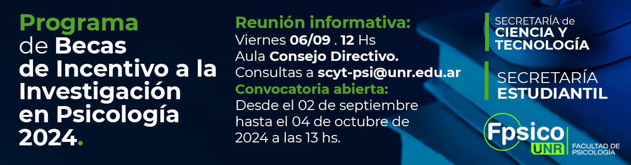 Becas de Incentivo a la Investigación en Psicología 2024