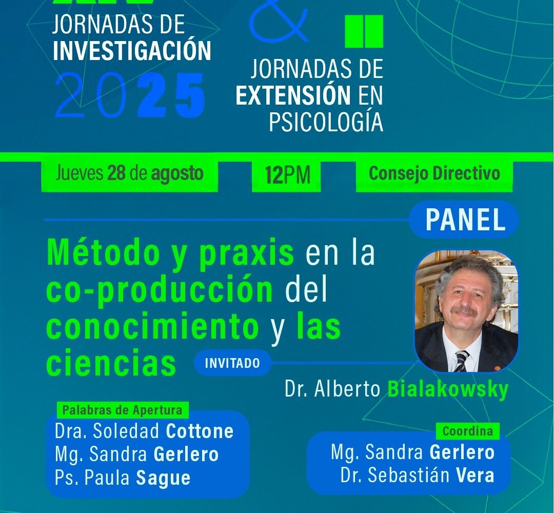 XIV Jornadas de Investigación y II Jornadas de Extensión en Psicología 2025: